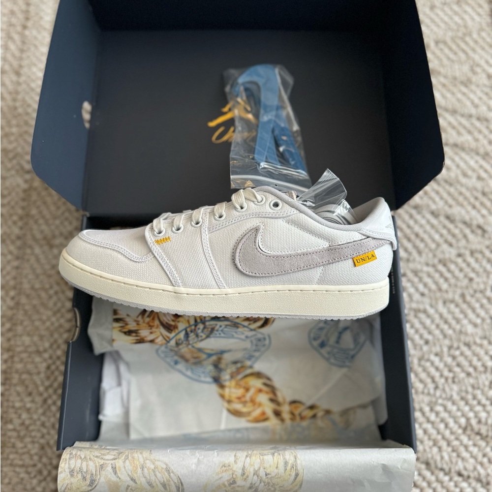Size 10 - Jordan 1 KO x Union LA Low White Neutral Grey